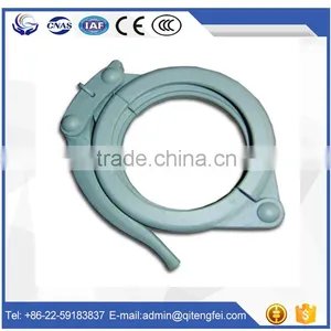 DN125 45Mn2 Forged Putzmeister Concrete Pump Bolted Coupling Clamp thumbnail-1
