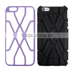 2 in 1 For Apple Iphone 6 Plus 5.5" Silicone CASE thumbnail-2