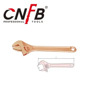 CNFB Non-sparking Adjustable Wrenches Non-magnetic T8125 thumbnail-5