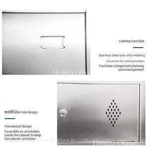 18 Door Stainless Steel School Locker SS6343 With Scratch-Resistant Finish & Name Slots, High-Capacity Storage for Universities& Science Buildings thumbnail-4