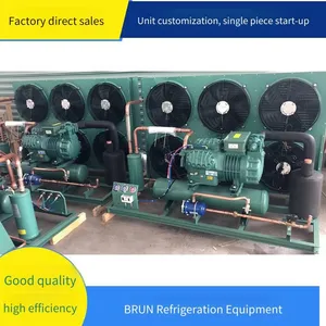 Kuborun 15 hp 4yg-15.2 Refrigeration Unit for Quick-frozen Seafood Cold Storage, Small-scale Quick-frozen Seafood Equipment thumbnail-4