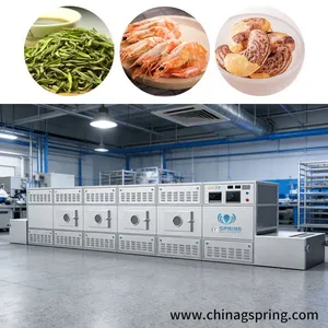 Factory Supply Automatic Industrial Microwave Drying Machine Continuous Belt Microwave Dryer for Food Chemical Pharmaceutical Processing thumbnail-1