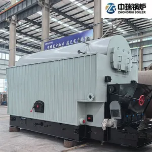 Rapid-Heating Dzl 4.2MW Peanut Shell Hot Water Boiler, Single Drum, 1.25MPa 130/70℃, for Medium Industrial Baking and Coating Processes thumbnail-1