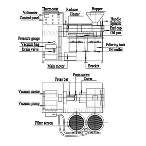 Factory Supply Automatic Peanut Sesame Sunflower Seeds Oil Making Rapeseed Avocado Combined Screw Oil Press Machine With Vacuum Filter thumbnail-2