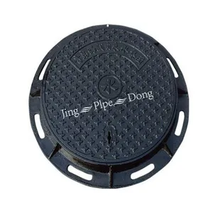 Jingdong EN124 Ductile Iron Manhole Hatch Cover C250 D400 E600 With Frame Heavy Duty Black Road Safety thumbnail-1