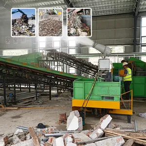 Industrial Post-war Building Debris Sorting Machine Fixed Type Construction Garbage Waste Treatment Separator Equipment EPC thumbnail-1
