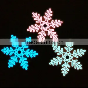 EL Light Foil Snowflake Christmas Decorations thumbnail-1