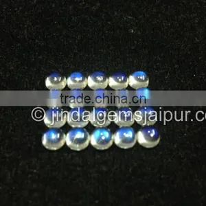 Wholesale Loose Gemstone Rainbow Moonstone Smooth Round Cabochons thumbnail-1