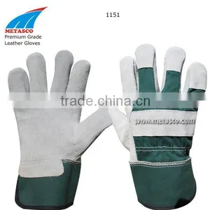 Premium Leather Work Gloves, Industrial Safety Work Gloves, Working Gloves thumbnail-1