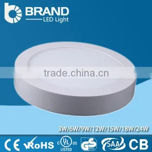 High Quality Aluminum+LGP Mitsubishi Light Guide SMD Chips 18W Face Mounted Round LED Panel Light thumbnail-3