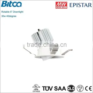 Adjustable Recessed LED Downlight, 360degree Rotation LED Downlight With Bridgelux COB thumbnail-1