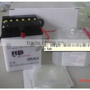Dry Charged Vented Motorcycle BatteryYB2.5L-C 12V2.5AH thumbnail-1