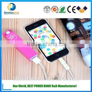 China Supplier 2600mah Milk Power Bank 18650 Plastic Power Bank thumbnail-2