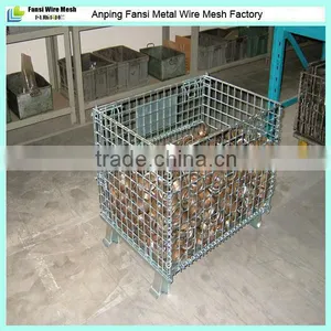 Foldable and Stackable 50*50mm Wire Mesh Container(Anping Supplier) thumbnail-1