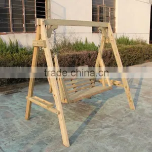 Wood Hanging Porch Swing/outdoor Furniture/Garden Swing thumbnail-1