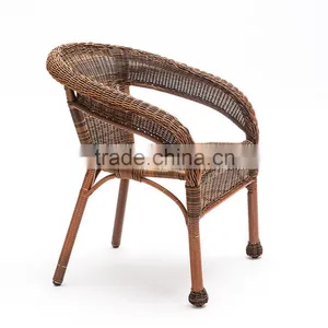 Outdoor Leisure Balcony Metal Coffee Table Rattan Dining Chair Rattan Cane Furniture thumbnail-2