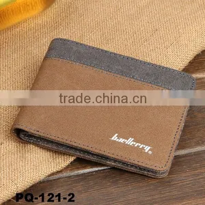 New High Quality Bifold Canvas Wallet Credit Card Holder Canvas Purse thumbnail-4
