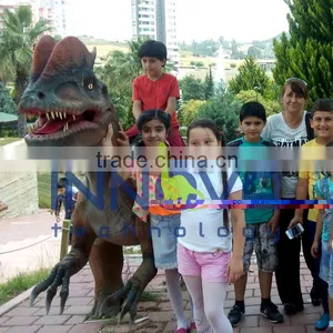 Life-size Automatic Walking Animatronic Dinosaur for Ride thumbnail-1