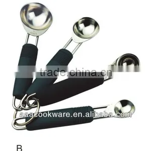 2015 New Products High Quality 18/8 Stainless Steel Measure Spoon 4cups For Wholesale thumbnail-1