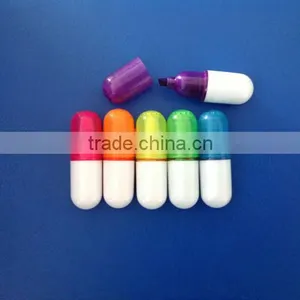 Mini Promotional CT-422 Gift Pill Highlighter Pen thumbnail-1