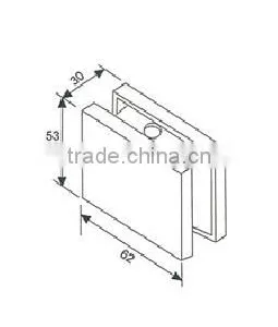 Stainless Steel Glass Patch Fittings/glass Door Glass Patch Fittings DL-019 thumbnail-2