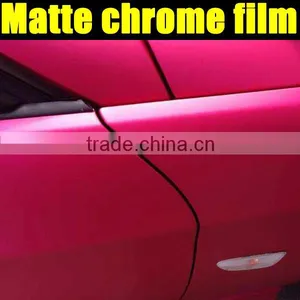 Matte Chrome Red Vinyl Film With Air Free Bubbles 1.52*20m per Roll thumbnail-3