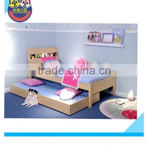 Kids Bed With Trundle Bed,Kids Solid Wooden Single Bed Frame,folding Single Bed#WY-SC006S thumbnail-1