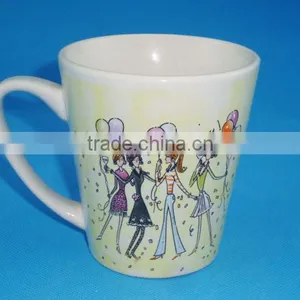 Gift Mug Porcelain Girl Mug With Beautiful Design thumbnail-1