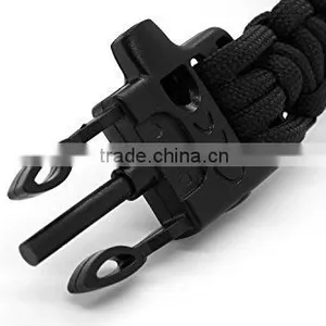 Paracord Survival Bracelet With Fire Starter and Whistle thumbnail-4