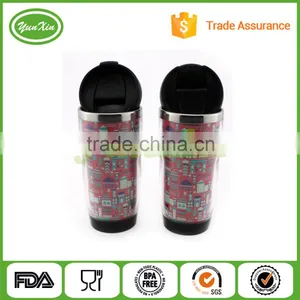 New Design DIY Double Wall Stainless Steel Travel Mug With Paper Advertisement Insert thumbnail-3