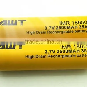 Non Alkaline Batteries 35A 2500mah Aweite 18650 aa Battery Cell Carbon Zinc Battery thumbnail-1