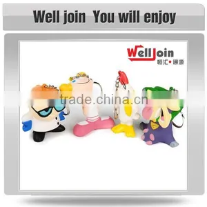Newest Design Top Quality Doll Custom Plastic Keychain thumbnail-2