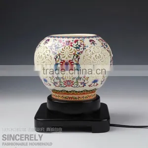 Hand Made Red Jingdezhen Home Goods Table Lamps for Home Deco thumbnail-1