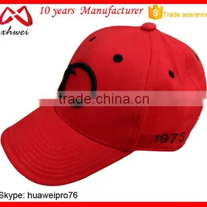 Red Cotton Chino Twill Fabric Golf Cap thumbnail-1
