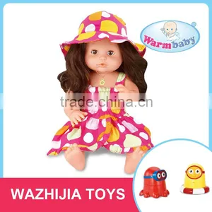 Top Kid Toy for 2016 Baby Vinyl Doll With Cooking Tools for 3+ Year Old Children thumbnail-3