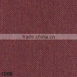 Yarn Dyed Wool Herringbone Crepe Fabric thumbnail-1