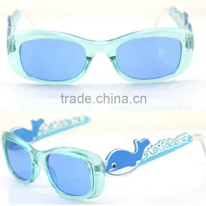 Transparent Frame Sunglasses Dolphin Design for Youth thumbnail-1
