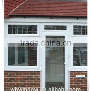 Big Size 3 Panel Pvc Casement Triple Glass Doors thumbnail-2