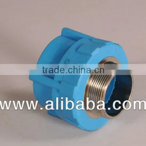 Male Thread Coupler - PPR Pipes and Fittings - Blue thumbnail-1