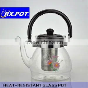 Perfect Clear Heat Resistant Borosilicate Glass Teapot & Infuser for Loose Tea or Display Tea 700F/1000F thumbnail-2
