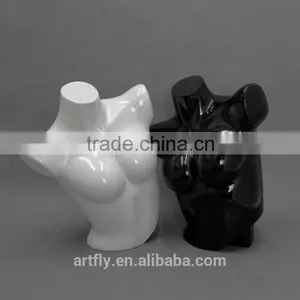 High Gloss Unbreakable Plastic Mannequin Torso thumbnail-3