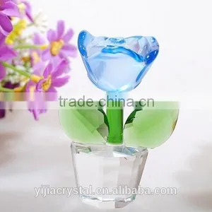 Factory Directly Sale Wedding Favor k9 Nature Crystal Rose Flower for the Wedding Gifts thumbnail-2