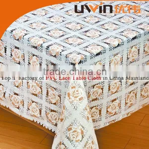 Attractive Design Home Table Cloth,Printed Vinyl Lace Tablecloth thumbnail-1