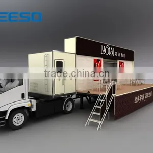 YEESO Mobile LED Container Truck With Big Portable Stage thumbnail-2
