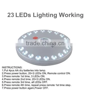 Popular High Quanlity 23 LED Remote Control Camping Lamp thumbnail-4