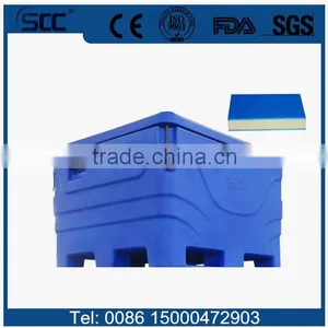 Rotational Molded Fish Transport Plastic Bins, PE Plastic Tote Bins thumbnail-6