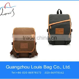 Guangzhou Brand High-quality Vintage Canvas Backpack thumbnail-1