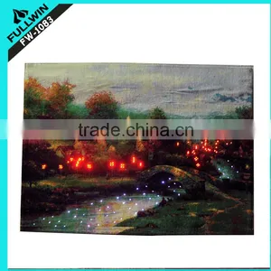 Scenery Picture Wall Decor for Home LED Light up Tapestry thumbnail-1