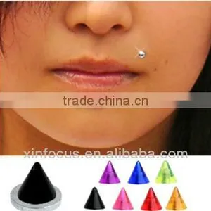 UV Spike Magnetic Fake Labret (Chin, Lips, Monroe, Ear) Body Jewelry thumbnail-1