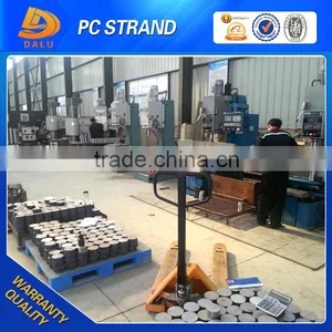 Pre Stressed Concrete Steel Strands Multi Holes Round Wedge Anchors thumbnail-6